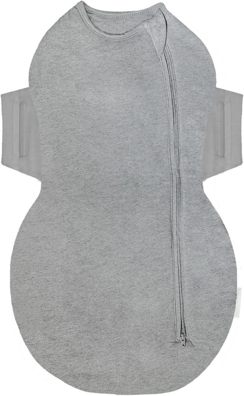 Happiest Baby SNOO Comforter Sleep Sack - 100% Organic Cotton Baby Swaddle Blanket - Doctor Designed Promotes Healthy Hip Development (Ivory, Small)