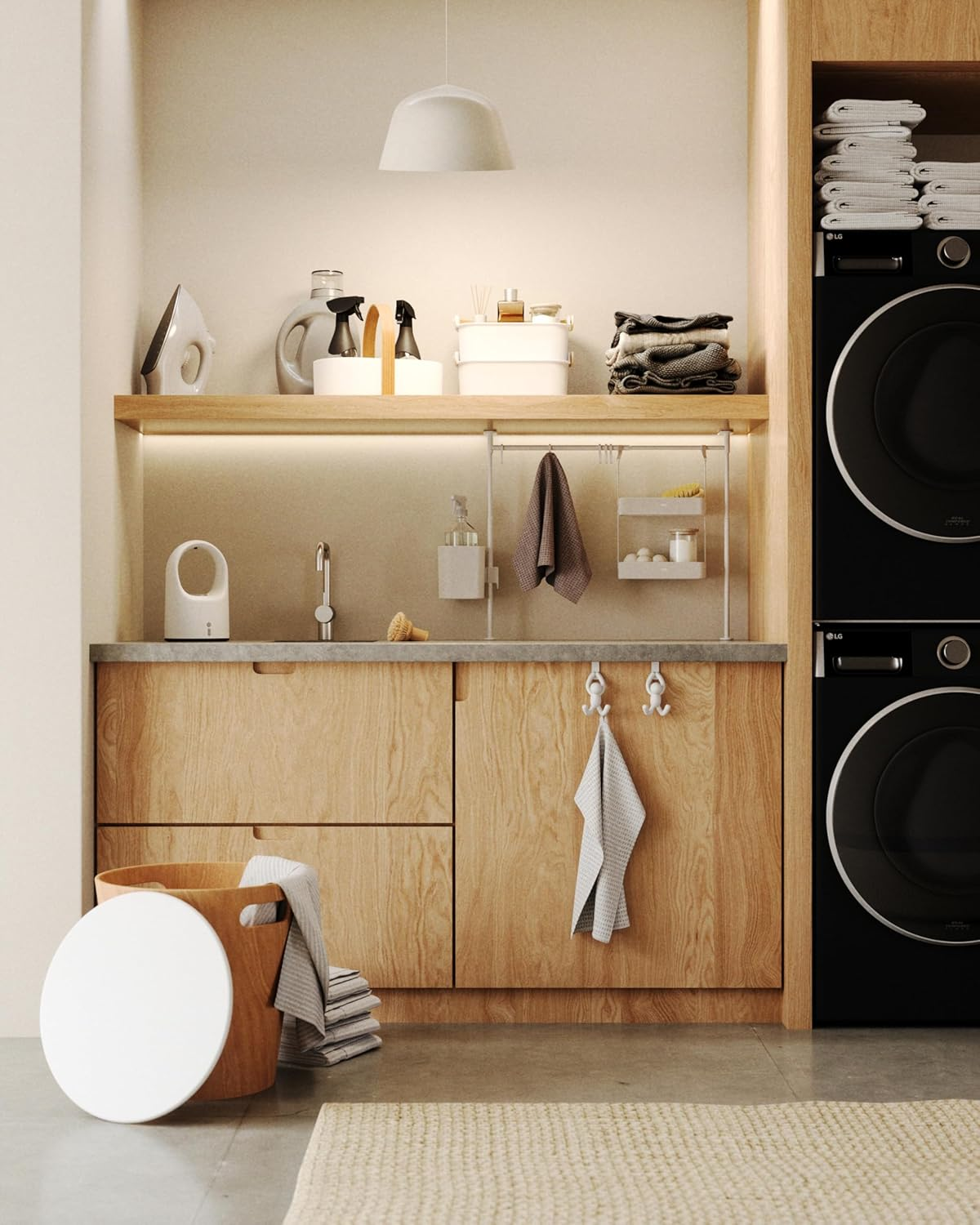 Umbra Buddy over the Cabinet Hook, White image number 6