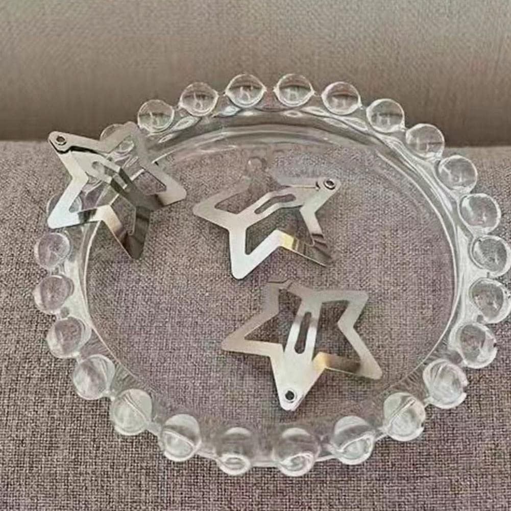 10Pcs Cute Star Mini Hair Clips Metal Headpiece Hair Accessories Hair Accessories Hair Accessories image number 4