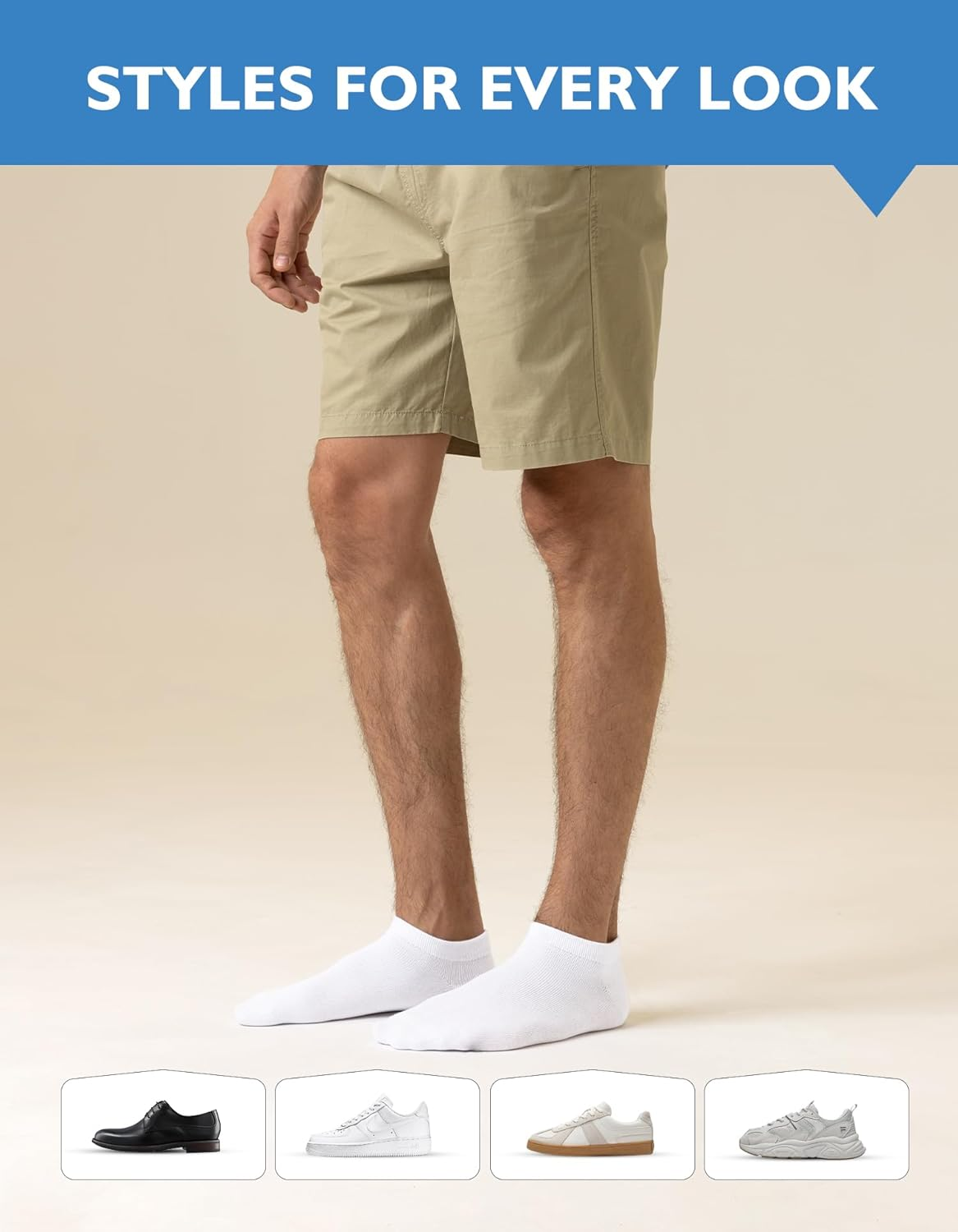 CLOSEMATE 10 Pairs Comfortable Cotton Ankle Low Cut Non Slip Casual Short Socks for Men Women image number 2