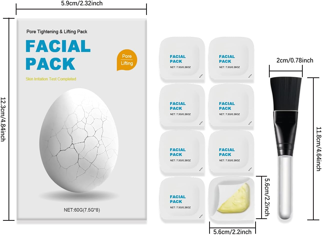 Zombie Facial Mask,8 Pcs,Face Mask Peel Off, Pore Tightening & Lifting Pack,Hydrating Zombie Mask, Facial Mask Care, Anti-Aging, Anti-Wrinkles