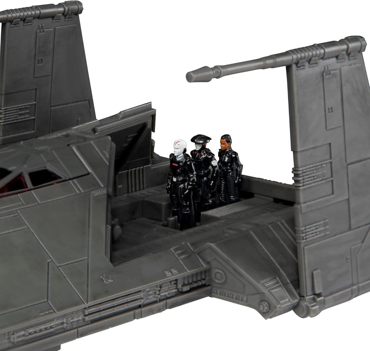 STAR WARS Micro Galaxy Squadron Inquisitor Transport Scythe - 7-Inch Starship Class Vehicle with Three 1-Inch Micro Figure Accessories image number 3