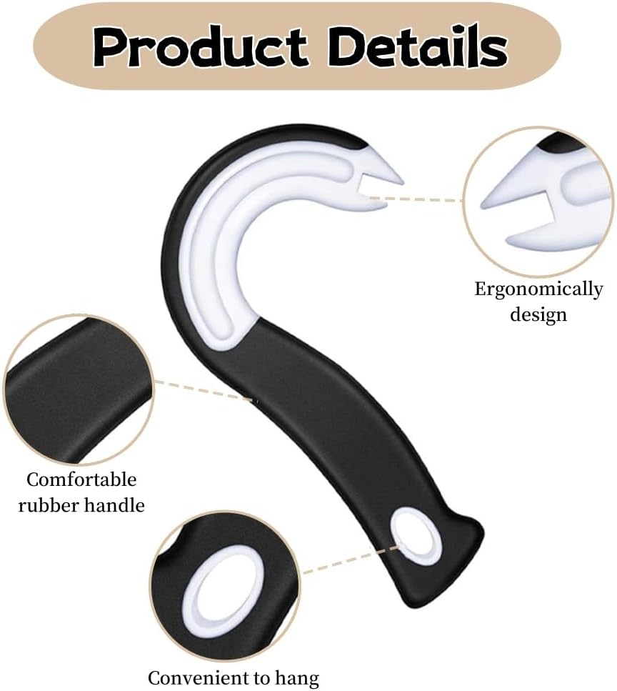 2 Pcs Ring Pull Can Opener Set,Multifunction Ring Pull Grip Grab Twist,Manual Easy Bottle Opener Hook Shape Kitchen Utensils Bottle Tool image number 4