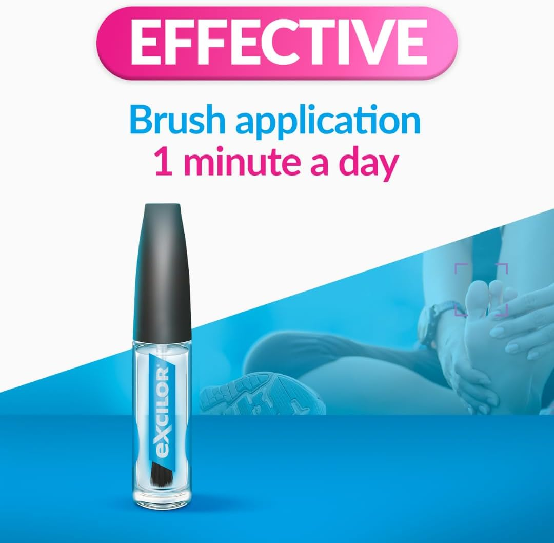 EXCILOR - Effective Nail Fungus Treatment - Solution - Returns Infected Nails to Healthy & Beautiful - Fast Penetration - Easy Brush Application - No Filing - Clinically Proven - 3.3Ml image number 4