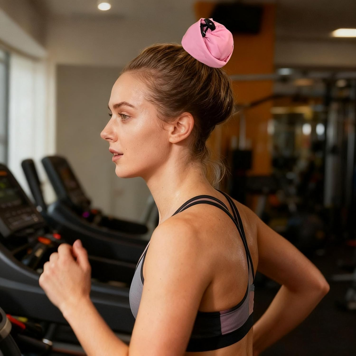 Liyquint 1 Pcs Waterproof Hair Sleeve & Adjustable Ponytail Shower Cap, Reusable Swim Cap to Protect Hairstyles for Long Hair, Quick Root Refresh, Keep Hair Dry in Bath Shower Swimming Pool Travel (Black) image number 5