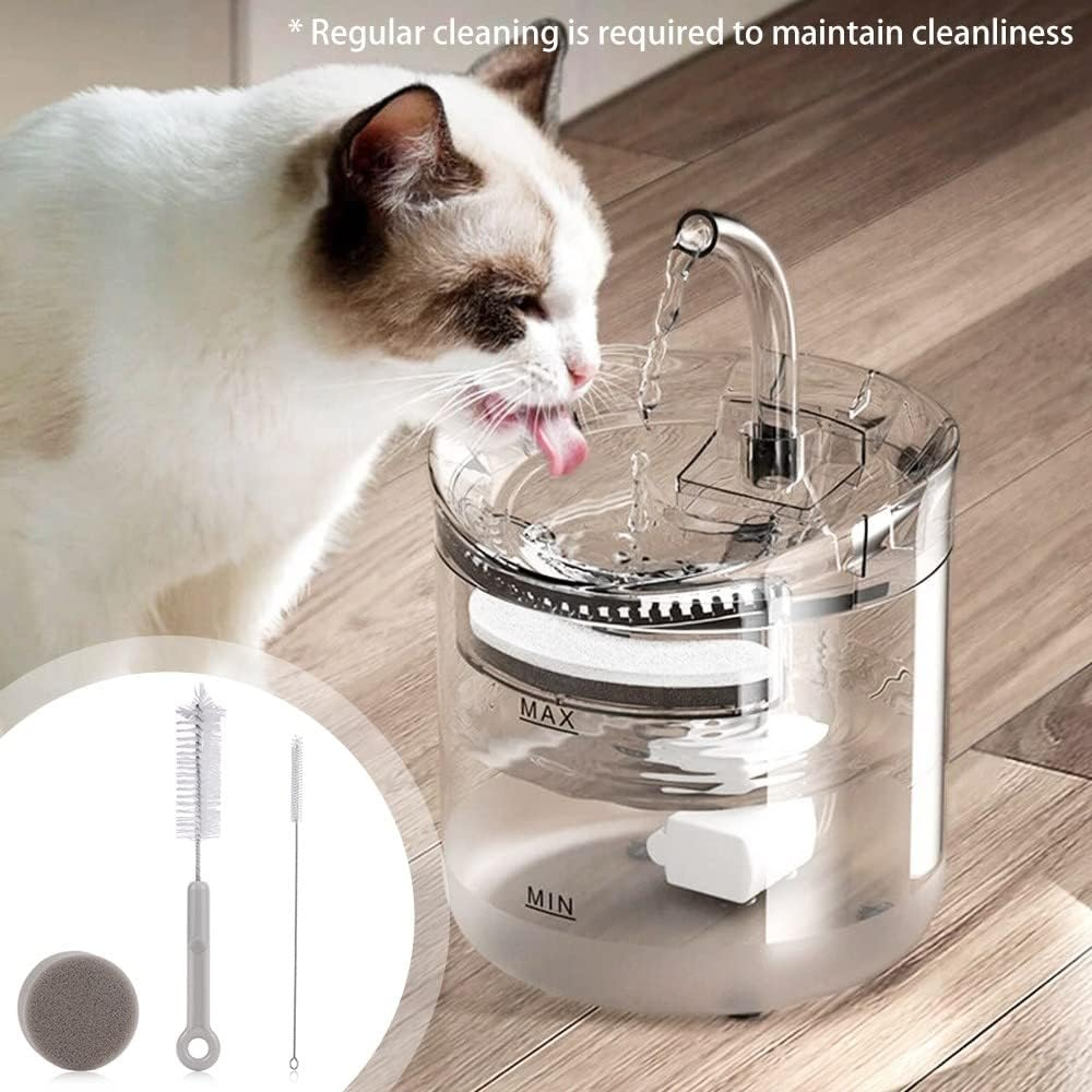 3PCS Pet Water Fountain Cleaning Kit, Cat Water Fountain Brushes & Sponge for Pet Dog Cat Water Fountain Feeder Toy Cup Bowl image number 3