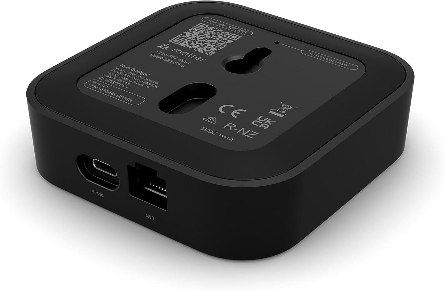 Philips Hue Bridge Pro, Smart Light Hub, Wireless Connection, Advanced Encryption, Supports 150+ Lightings, 50+ Accessories, Compatible with Apple Home, Amazon Alexa, Google Assistant