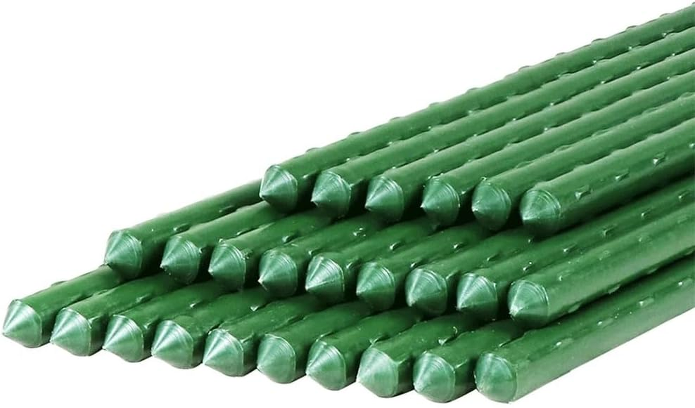 Garden Stakes Steel Plant Tomato Flowers and Vegetables with Plastic Coat, for Climbing Gardening Supplies (24 Inch) Accessories (Size : 8X60CM) image number 1