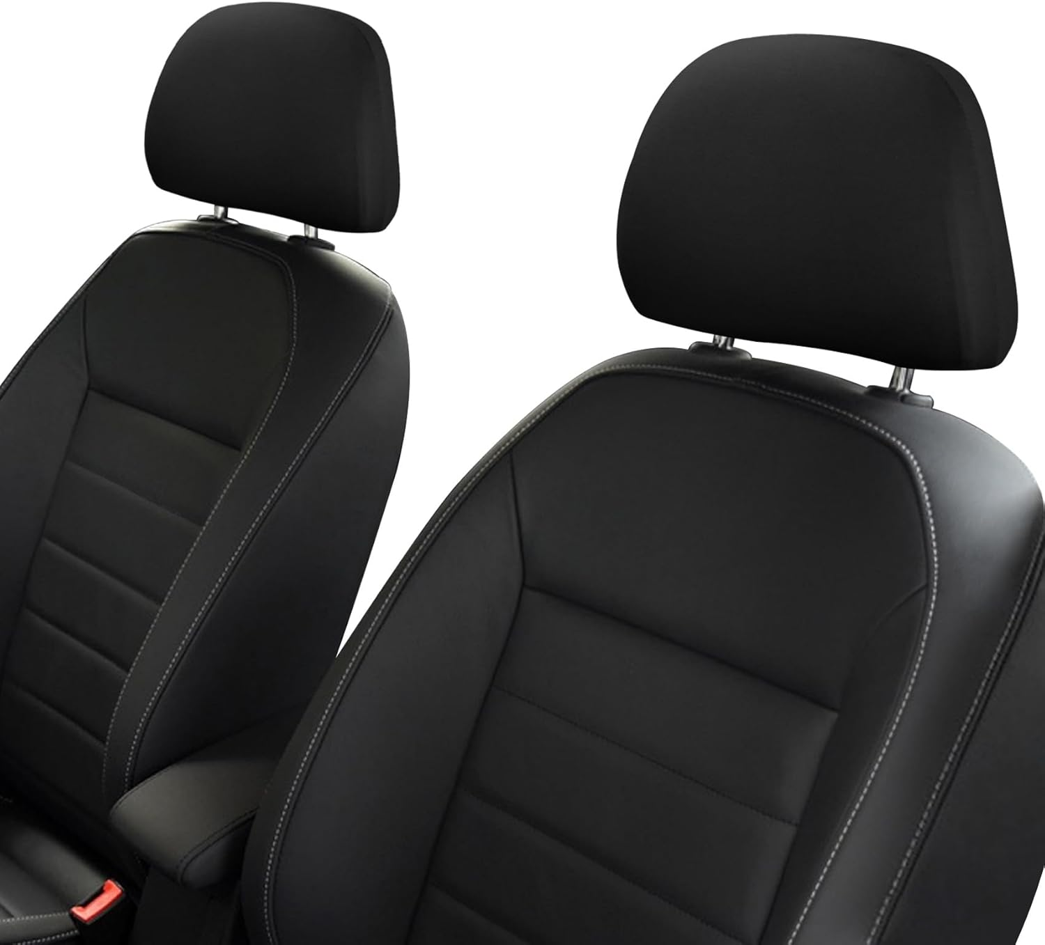 2PCS Car Seat Headrest Cover, Headrest Covers, Automotive Seat Cover Accessories, Soft Car Head Rest Cover Protector Car Interior Accessories for Most Cars
