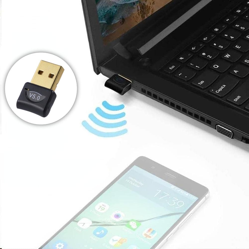 USB Bluetooth 5.0 Adapter Transmitter Receiver Wireless USB Adapter for PC Car Speaker Desktop Computer Laptop image number 1