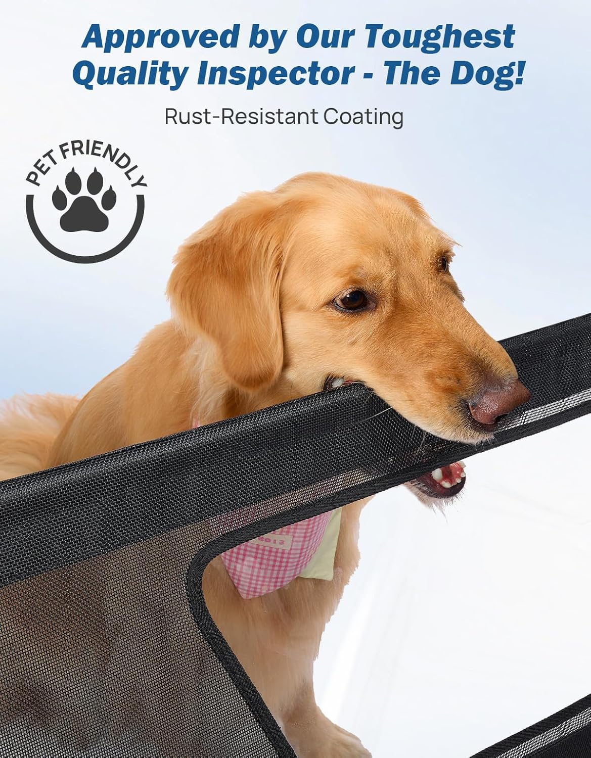 JOYTUTUS 52" Wide Dog Car Barrier with Removable Visual Window, Car Barrier for SUV Escape-Proof, Net for Car Cargo behind Front Seats, Vehicle Gate for Dog Travel, Ideal for Cars Suvs Trucks image number 3