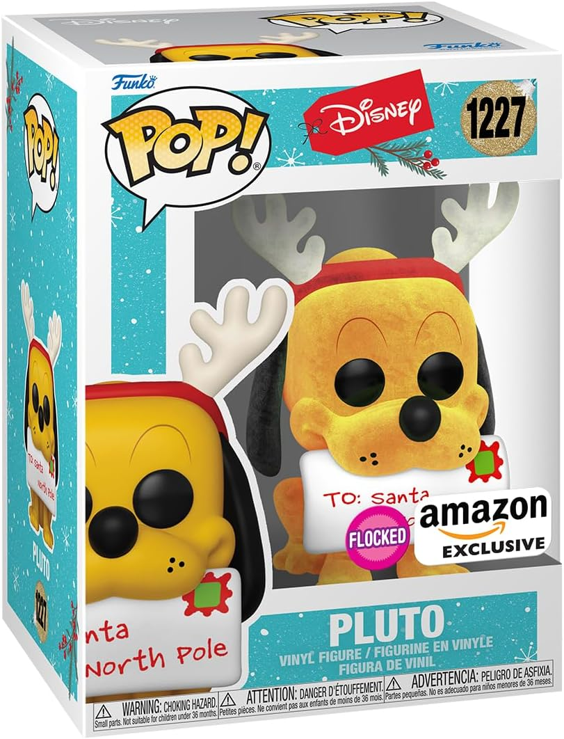 Disney - Pluto Holiday US Exclusive Flocked Pop! Vinyl image number 3