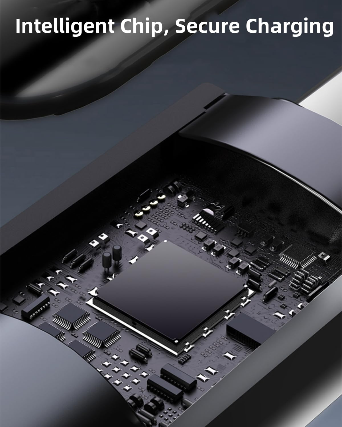 FOSION USB C Cable 100W，2-Pack 4FT USB a to C Cable Fast Charging Cable with LED Display, 480Mbps High-Speed Transfer Nylon Braided USB Type C Cable for Iphone 15 Pro Max Plus, Galaxy S24 23 S22 image number 6