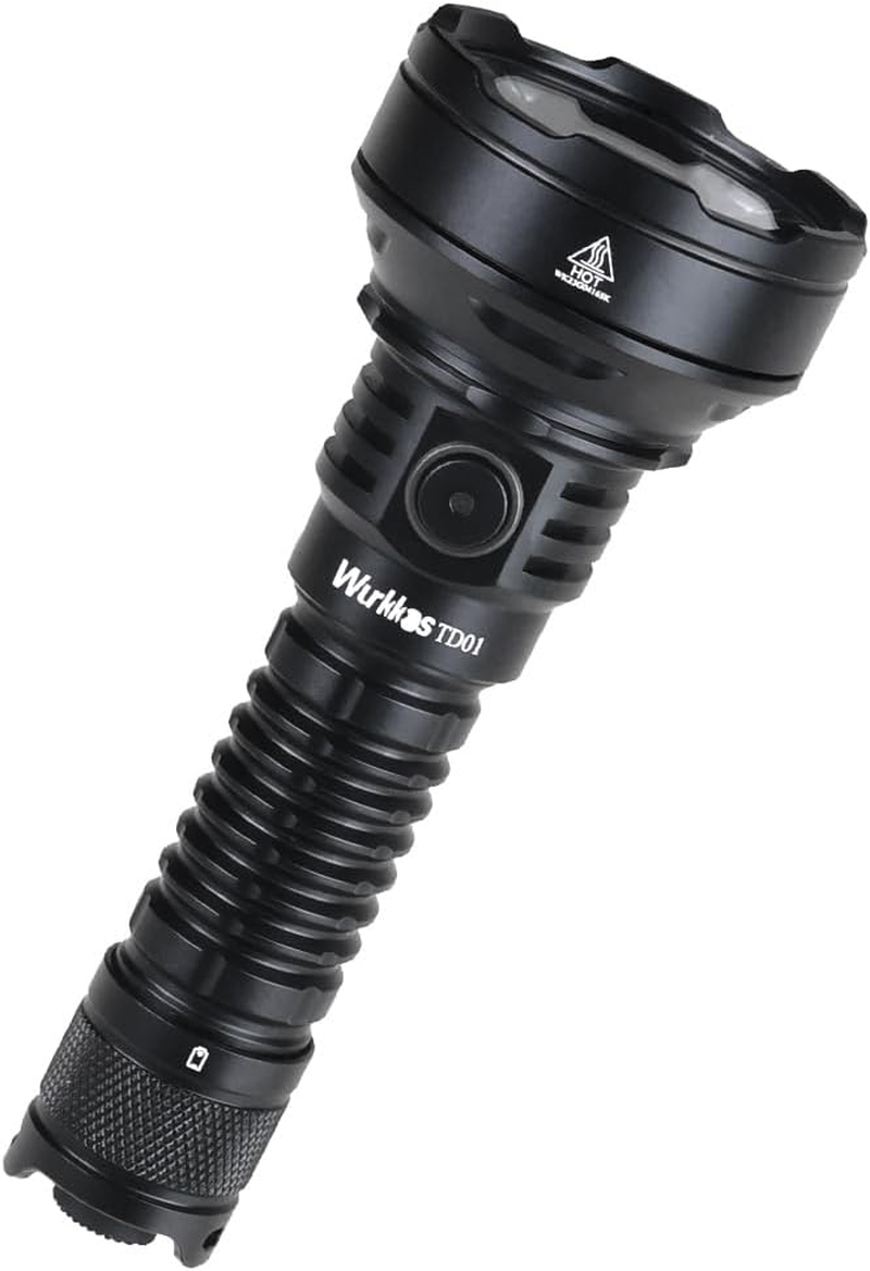 Wurkkos Tactical Flashlight High Lumens TD01C Rechargeable Torch 2000 Lumen, Max 1039 Meters Beam Distance Led Torch, Powerful IP68 Waterproof Flashlight for Camping Hiking(6500K) image number 5