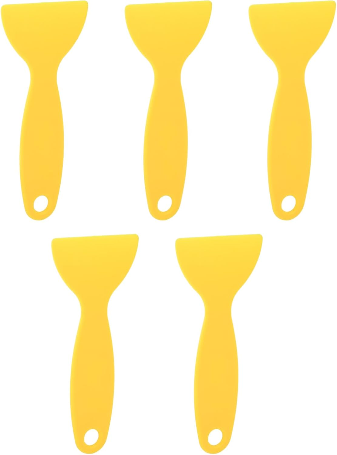 Cryfokt Resin Removal Scraper, Ergonomic Handle 5 Pieces Yellow Plastic Spatula for 3D Printer, Portable Flexible for 3D Printing, CRYFOKT0YQX4Z1T63 image number 6