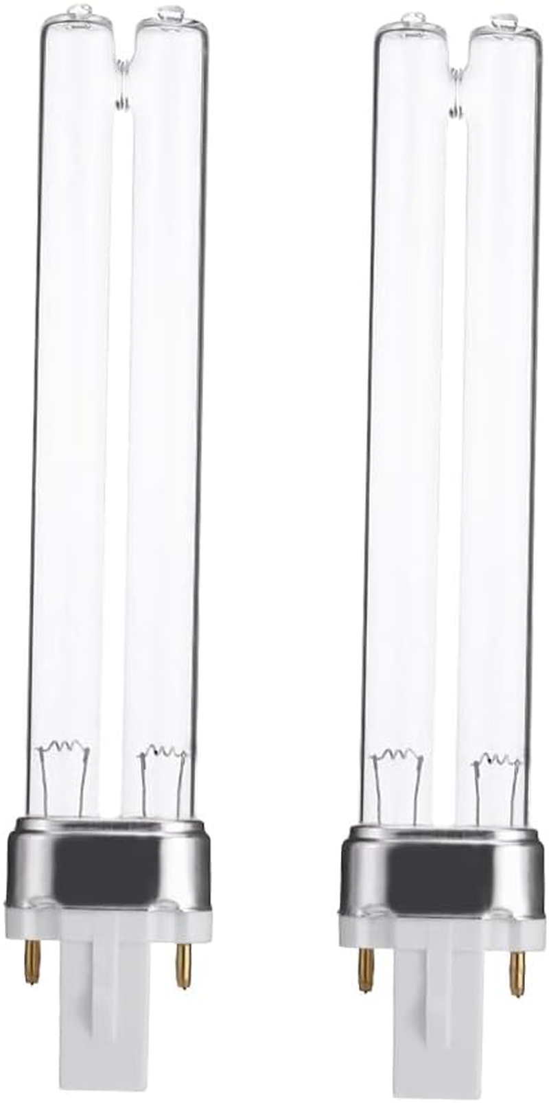 2PCS 9W G23 Base Aquarium Fish Tank UV Sterilizer Purifier Bulbs Germicidal Ultraviolet Replaent Light Bulbs QIUNI image number 6