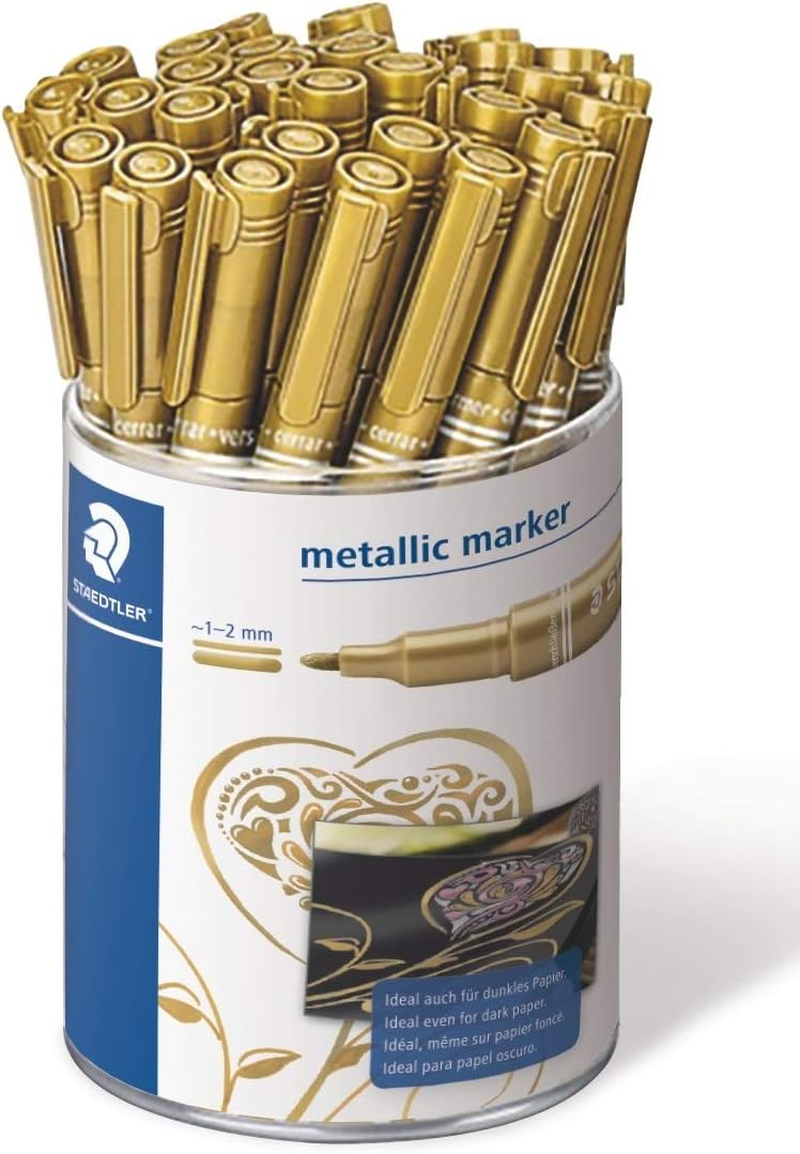 Staedtler Metallic Marker, Silver (Pack of 10)