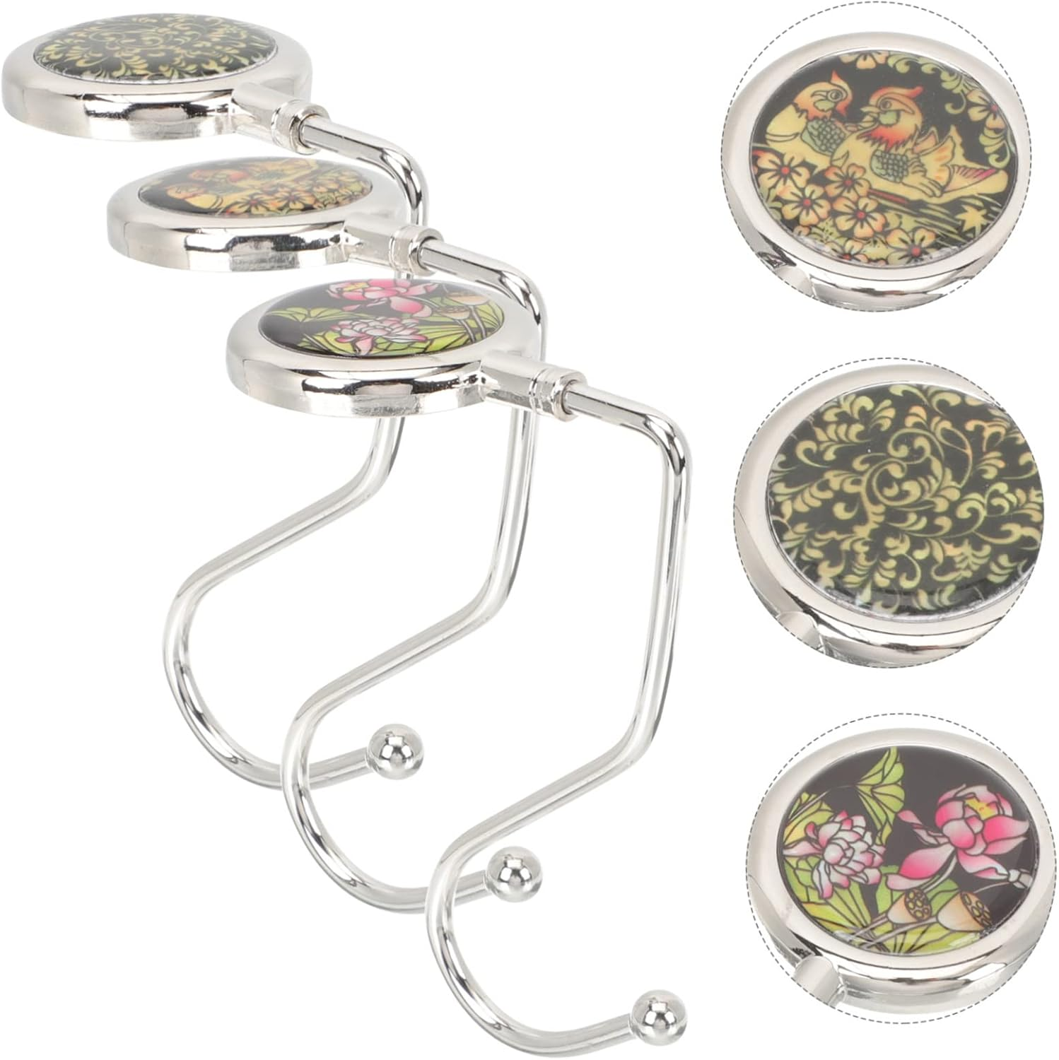 AOKWAWALIY 6 Pcs Purse Holder for Table Purse Holder for Desk Purse Hangers for Table Chain Wallet Purse Hook Bags Storage Hooks Purse Table Hooks Holder Purses Table Hook for Bags Zinc Alloy image number 6