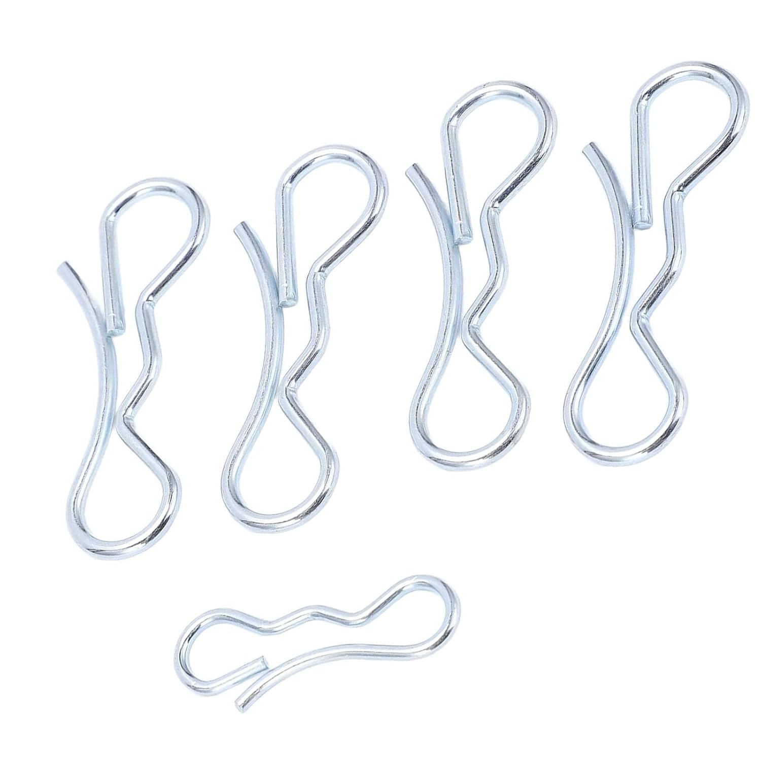 5PCS Durable Bow Tie Lock Cotter Pins - Heavy-Duty Spring Fasteners for Deck Construction & Item Locking - Versatile Clips for Multiple Applications image number 5