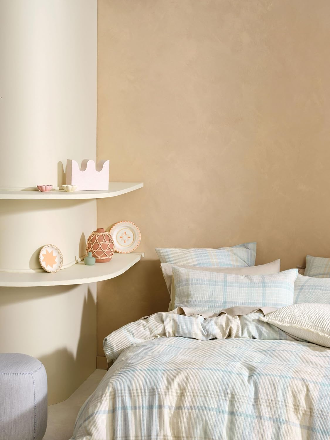 Linen House Geena Sky Quilt Cover Set, Super King Bed image number 2