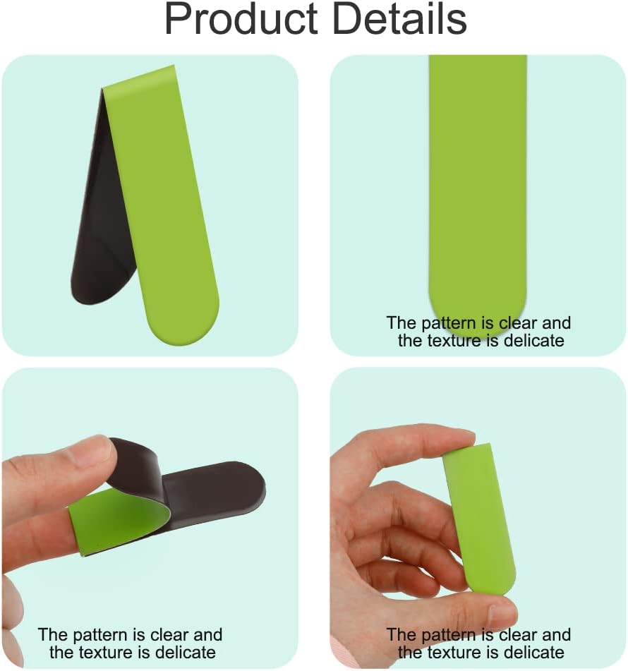 ZNHIS Magnetic Bookmarks, 30PCS Cute Magnet Clips for Women Men Kids Reading, Teacher Bookmark, Solid Colorful Bulk Set