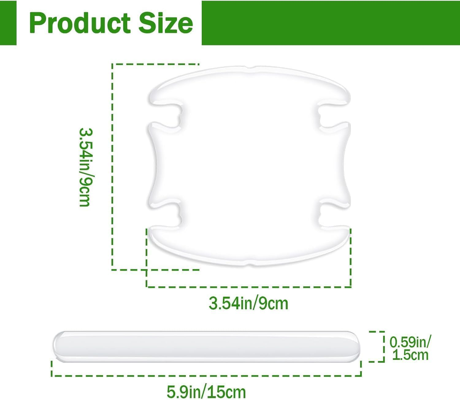 Car Door Handle Protectors Set of 8, Car Door Protector Invisible Paint Protection Film, Universal Anti-Scratch Guard Stickers Fit Most Cars image number 4