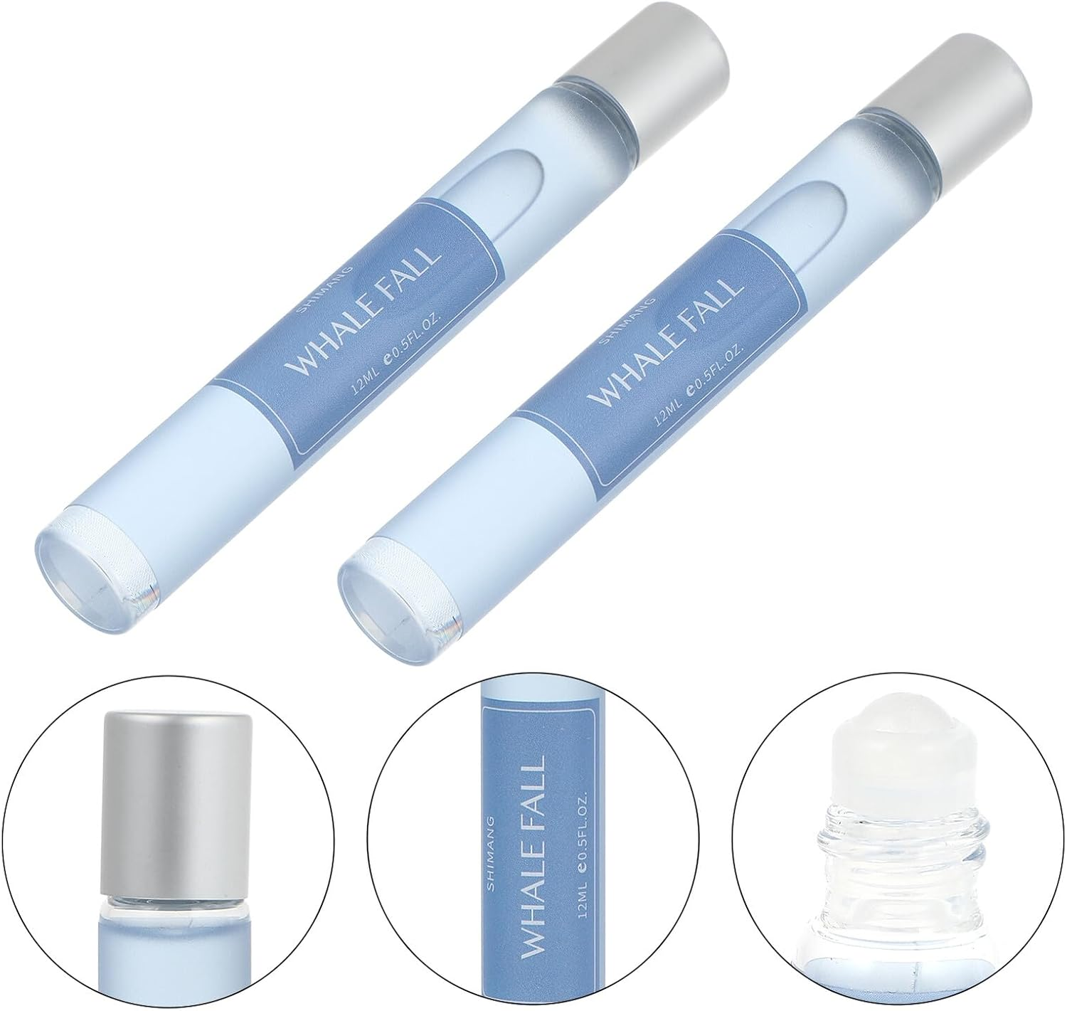 TEHAUX Roll-On Perfume Body Fragrance 2Pcs, Fresh White Tea Scent, Deodorant for Women and Men, Suitable for Daily Use and Travel image number 6