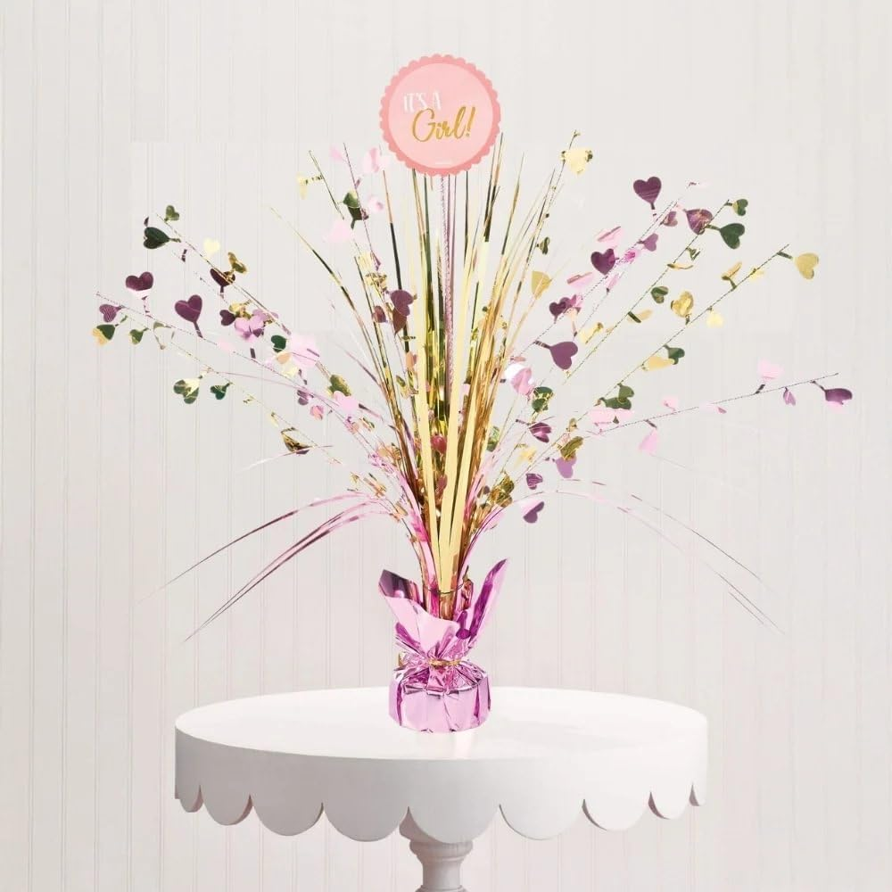 Amscan Baby Shower Girl Spray Centrepiece image number 5