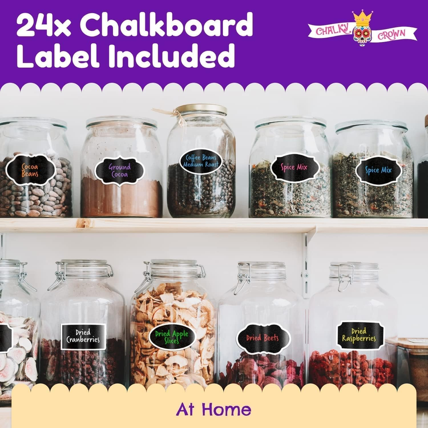 Liquid Chalk Markers Fine Tip - Bold Color Chalk Board Marker for Chalkboards, Windows, Signs, Blackboards- 1Mm Tip (8 Pack)- 24 Chalkboard Labels Included image number 6