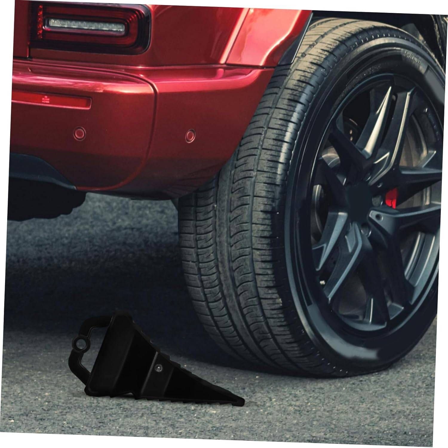 ZUNOXAZ Truck Wheel Chocks Non-Slip Wheel Blocks for Car Trailer Portable Tire Stoppers Handle