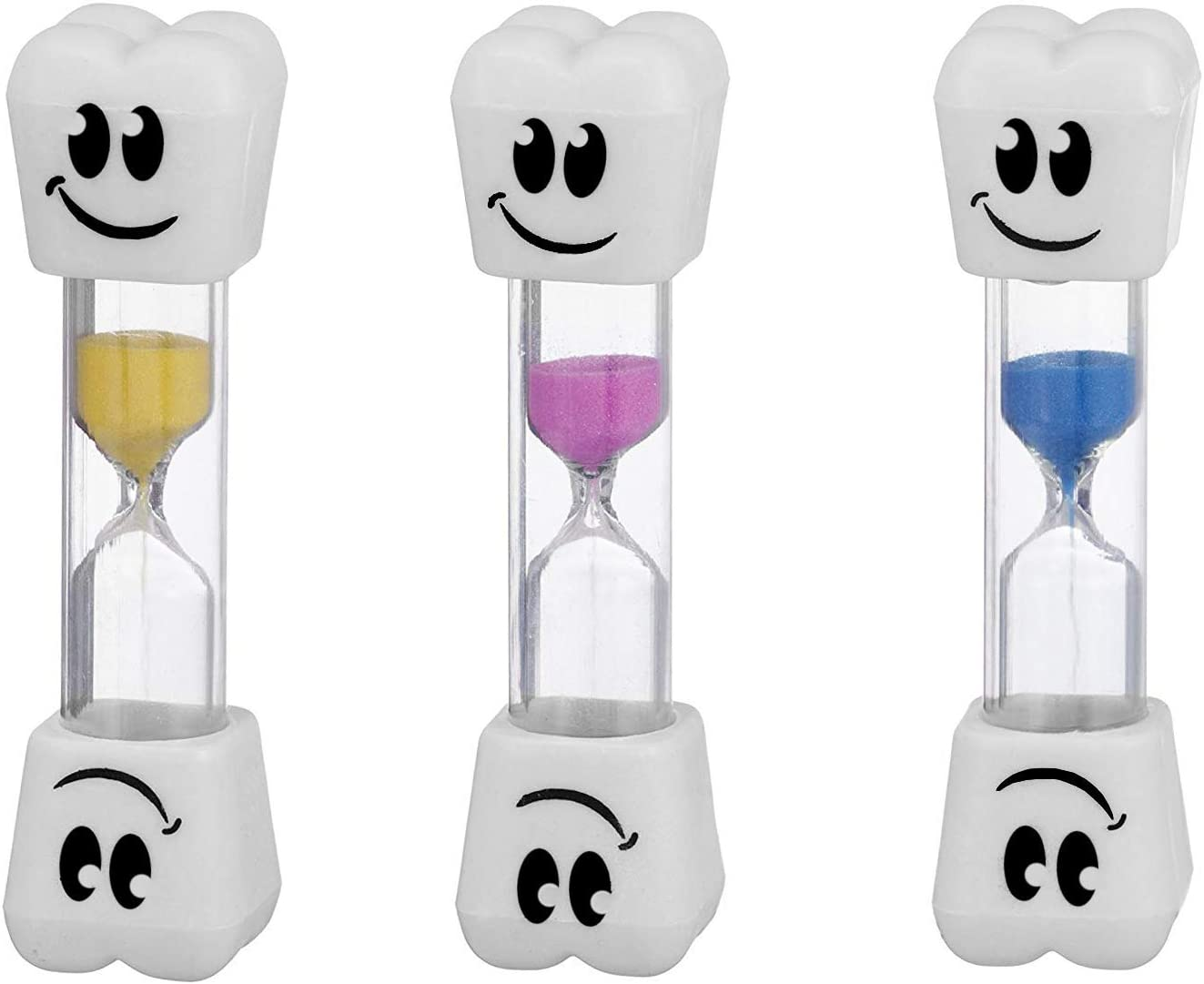 Smile Tooth 2 Minute Sand Timer Assorted Colors (2 Pack) image number 3