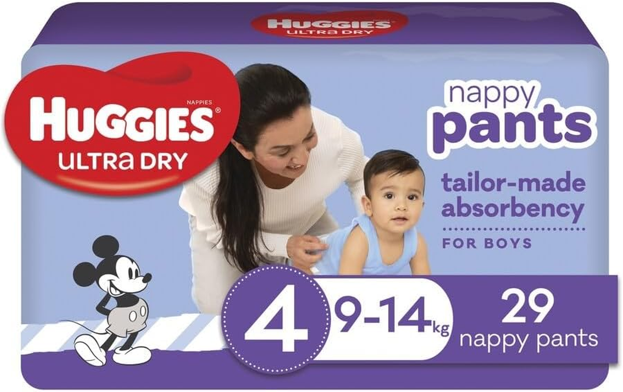 Huggies Ultra Dry Toddler Boy Nappy Pants 29-Pieces Pack, Size 4 image number 1
