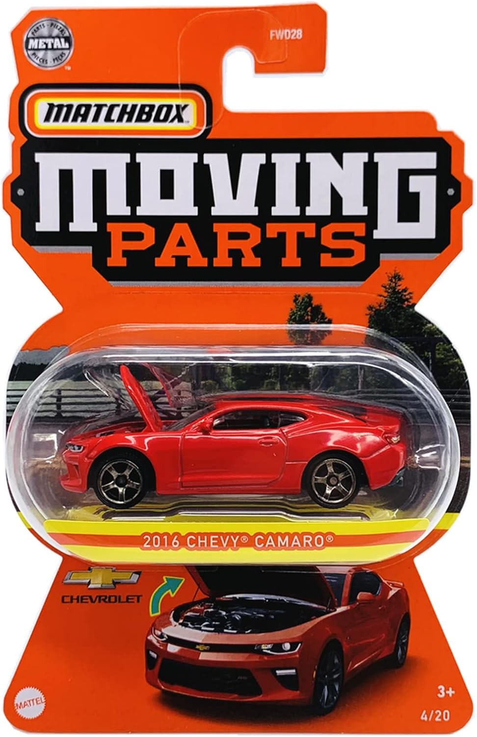 Matchbox Moving Parts 2016 Chevy Camaro (Red)