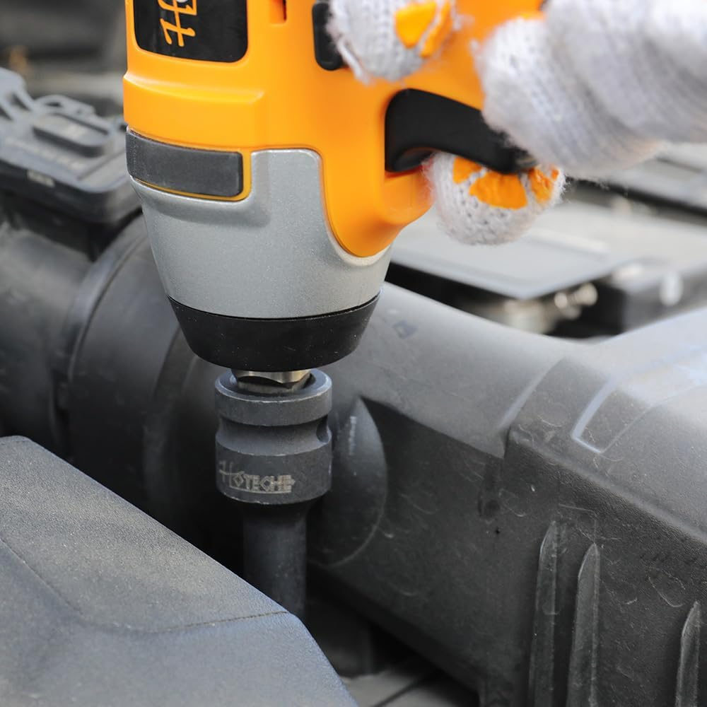 Hoteche 8PC 1/2 Inch DR Impact Wrench Torx Socket Set, T30-T80, CR-MO Material, Black Phosphate Coating, Includes Blow Mould Box - Power Bit Socket Set for Professional Applications image number 6