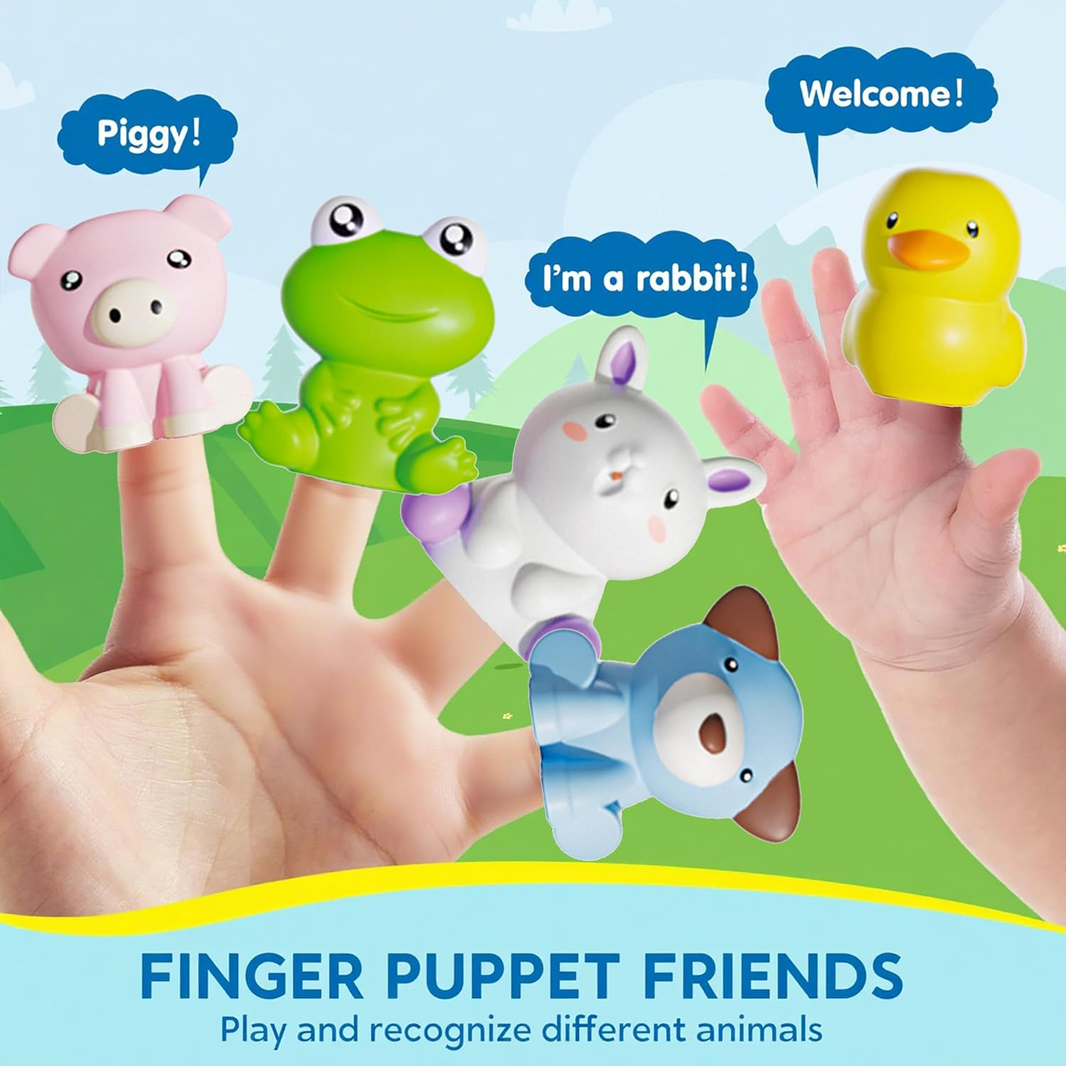 Montessori Farm Animal Learning Toys for Toddlers 1-3, Counting, Matching & Sorting Montessori Learning Farm Train,Color Sorting, Matching Game, (Upgraded Version) - Regular Version image number 4