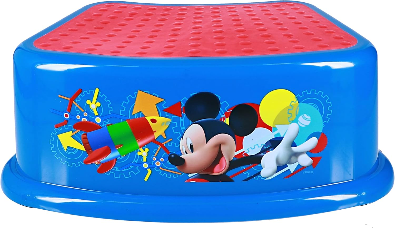 Disney Minnie Mouse Happy Helpers Bathroom Step Stool for Kids Using the Toilet and Sink, Pink and Purple, 12.1"X4.7"X9.4"