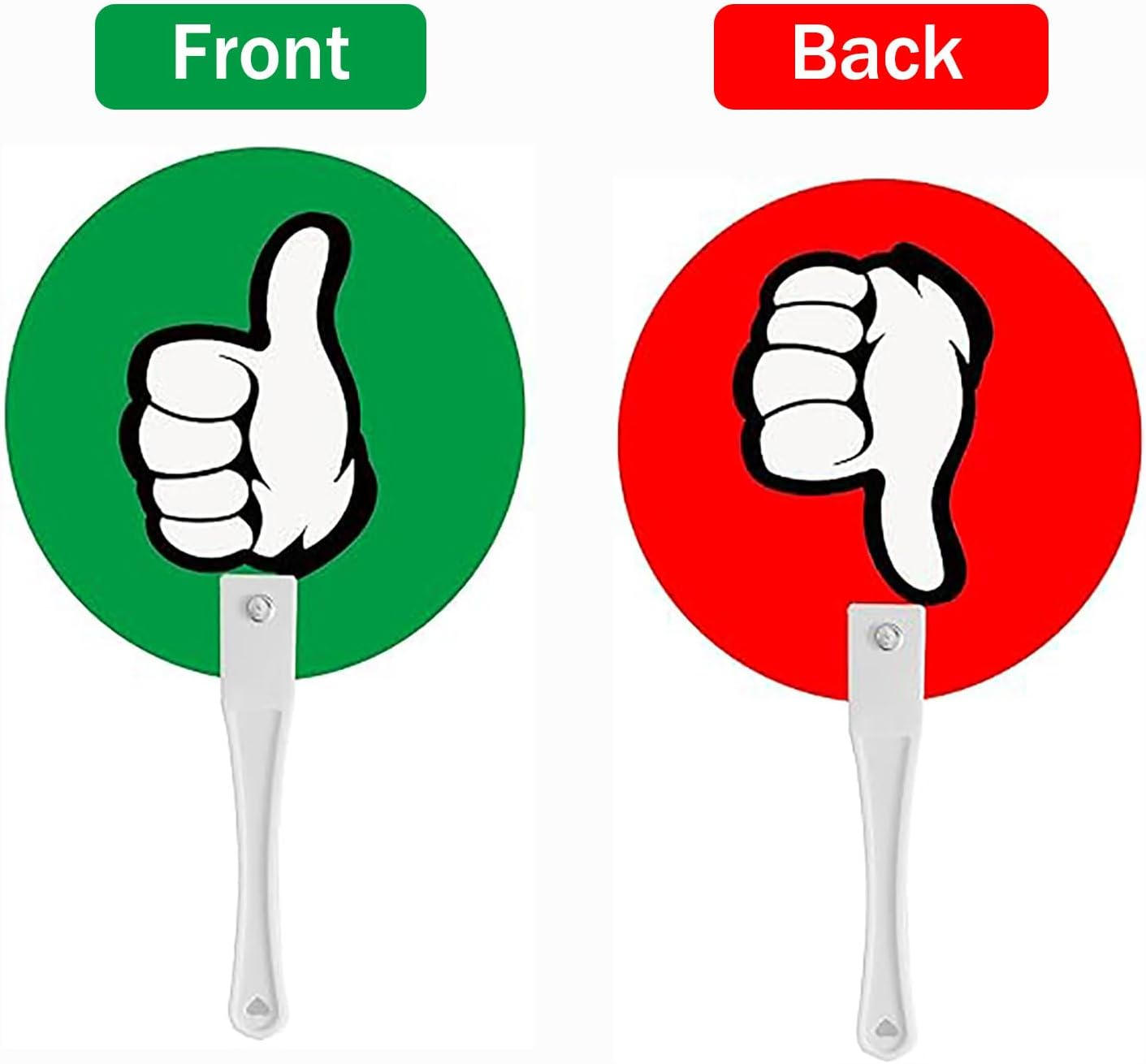 10Pcs Classroom Voting Paddles, Thumbs up Thumbs down Voting Paddles, Plastic Yes or No Auction Sign Paddles, True False Paddles for Teacher Interaction Event Voting Supplies, Elect, Meeting image number 1