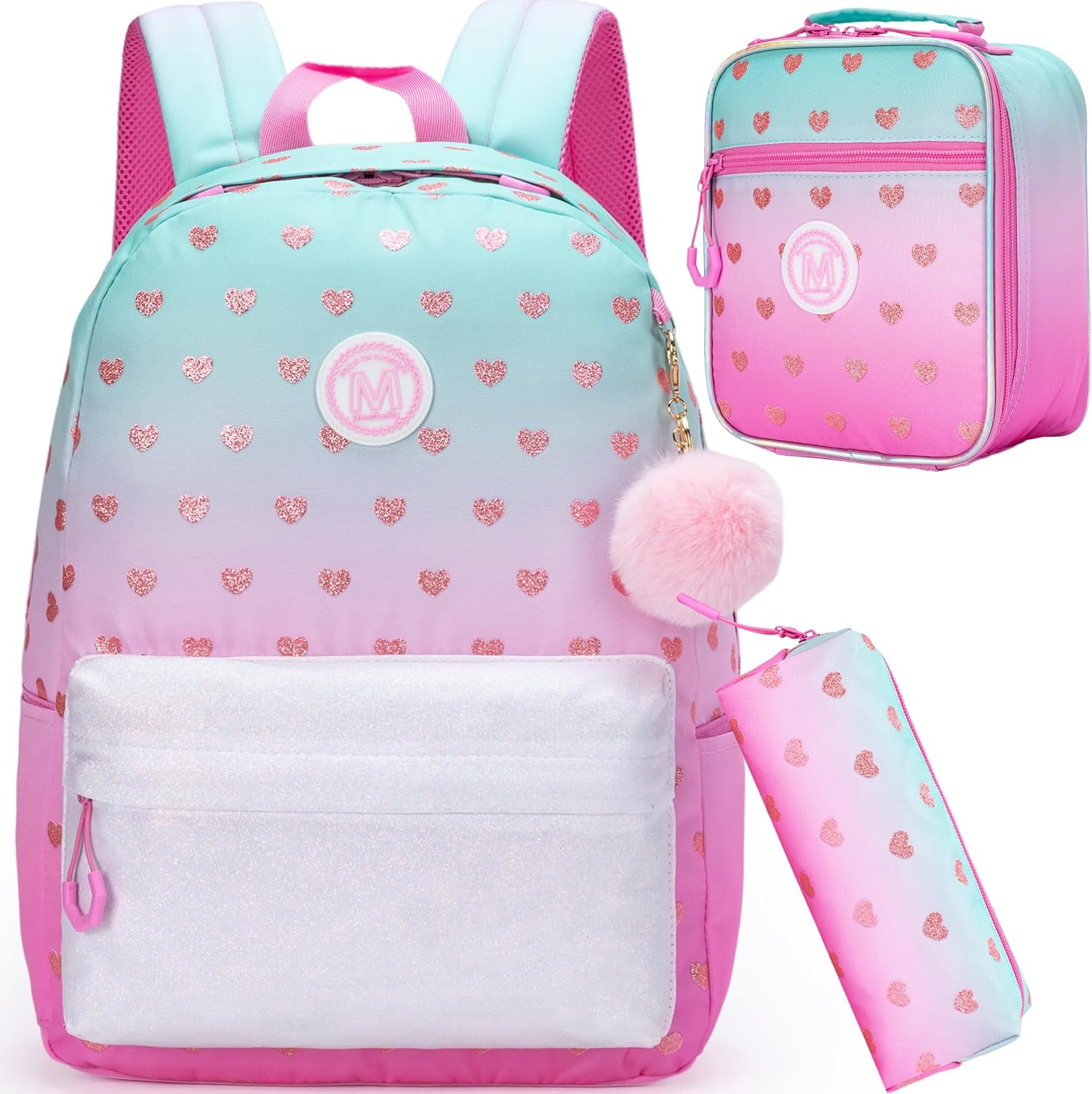 Backpacks for Girls Backpack Kids Travel Backpack School Bags for Girls Backpacks Ages 8-10 Bookbag, Green 01, Trendy