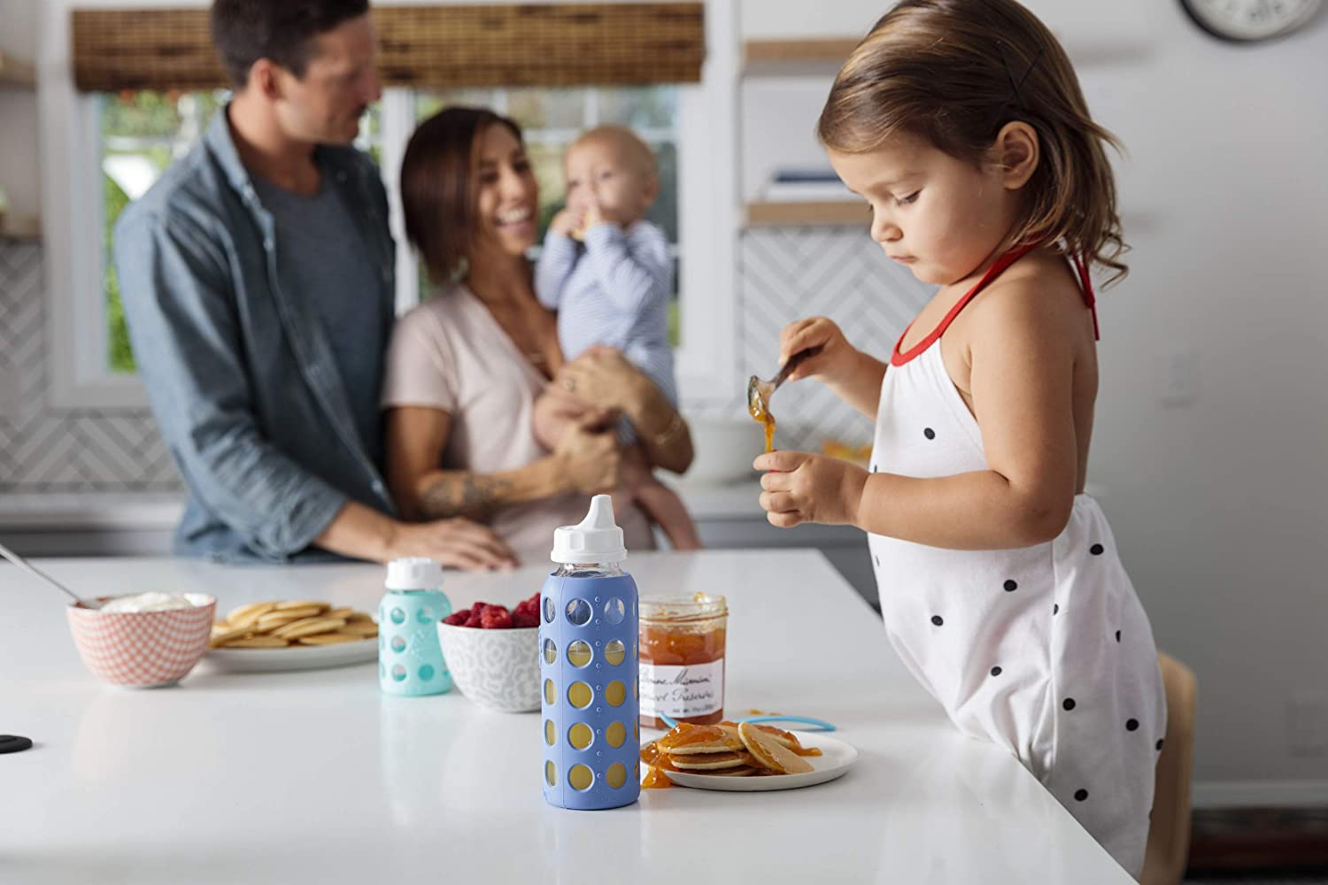 Lifefactory Sippy Cap 2 Pack Accessory &ndash; White image number 1