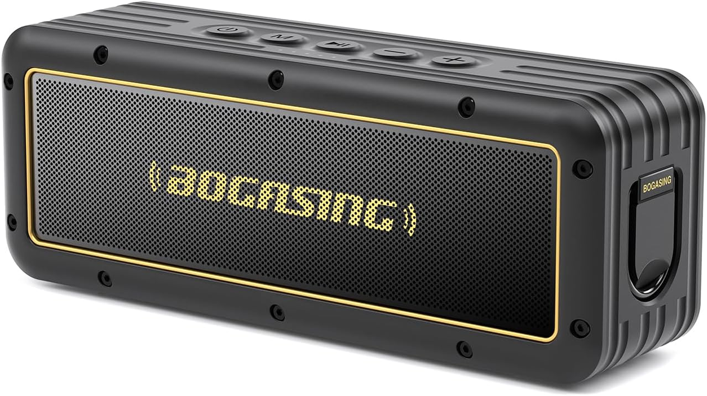 BOGASING G4 Bluetooth Speaker, Portable Wireless Speakers, 50W Stunning & Balanced Sound with Deep Bass, 24H Playtime, IPX7 Waterproof, Bluetooth 5.3, EQ, TWS, Tf-Card, AUX, USB, for Outdoor Shower image number 3