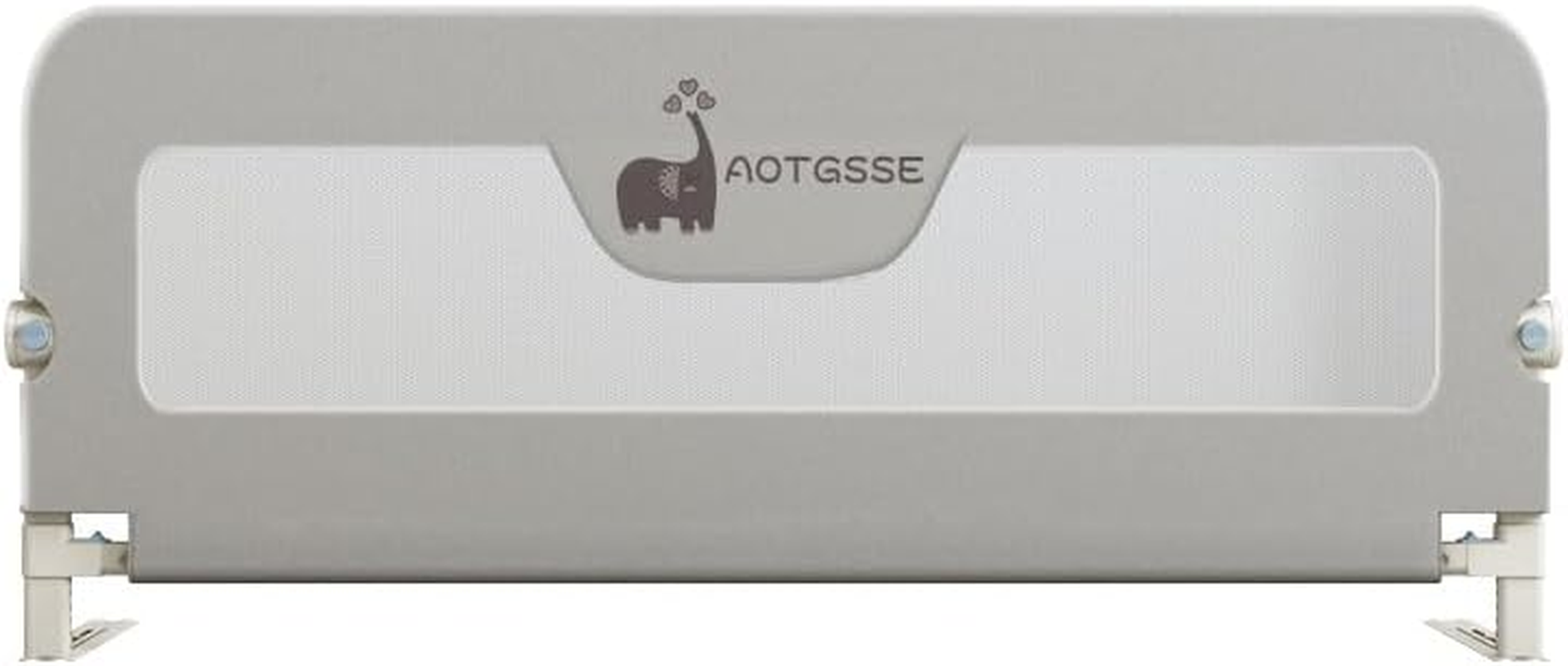 Elephant Toddler Bed Rail, 180Cm Extra Long Baby Kids Bed Rails Guard, Foldable and 14 Levels of Height Adjustable, Suitable for Built-In and Flat Beds, to King Size Mattresses - 180Cm W X 70Cm H image number 6