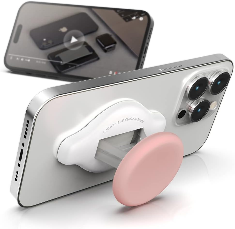 A-Type Phone Grip Stand, Sinjimoru 2 in 1 Grip as Cute Phone Stand for Iphone & Samsung Galaxy, Finger Grip Kickstand for Google Sony Motorola Huawei Asus. Sinji Mount Mini Tok Yellow image number 3