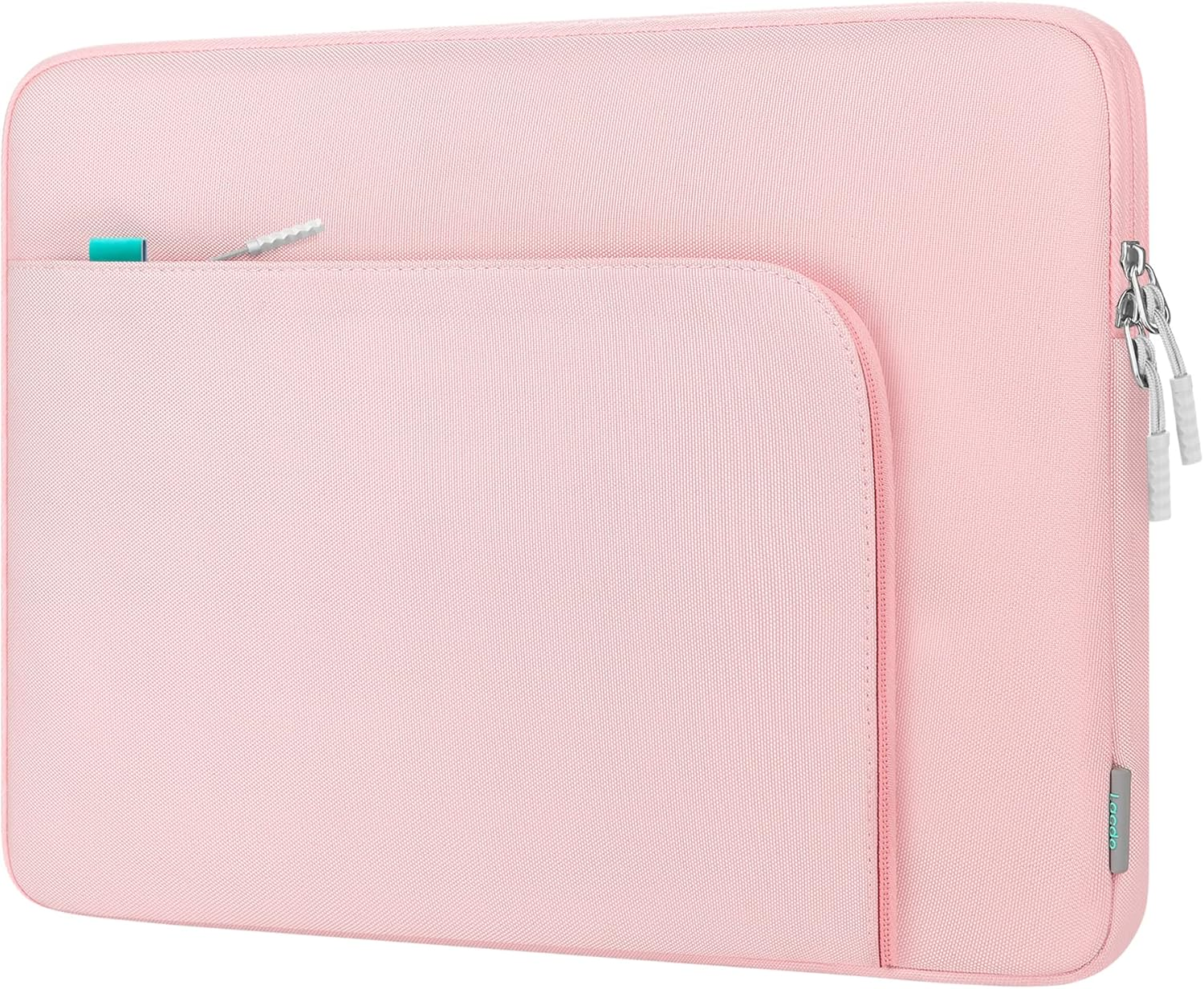 Lacdo 15.6 Inch Laptop Sleeve Case for 15.6" Acer Aspire/Nitro/Predator, Lenovo Ideapad 3, Zenbook Vivobook 15, HP Pavilion 15, Dell Inspiron 15, MSI GL65 Computer Bag with Accessory Pocket, Pink