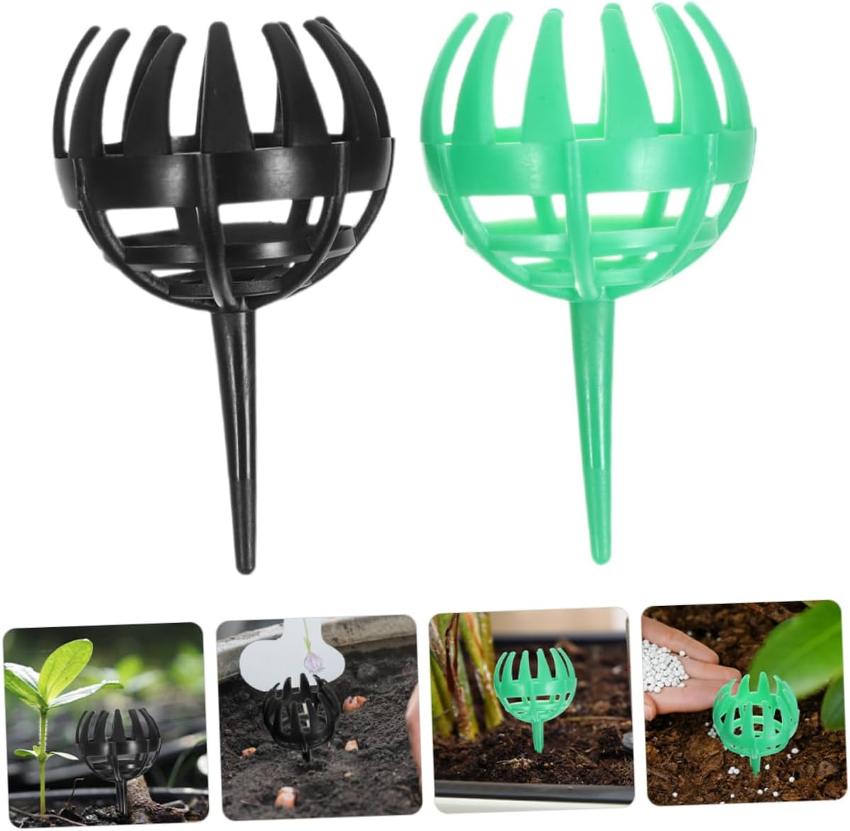 Fertilizer Cover Box for Bonsai 10Pcs Plastic Fertilizer Baskets Cover Your Plants image number 4