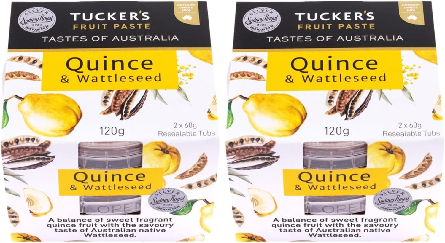 Tucker'S Natural Tastes of Australia Quince and Wattleseed Fruit Paste 120 G
