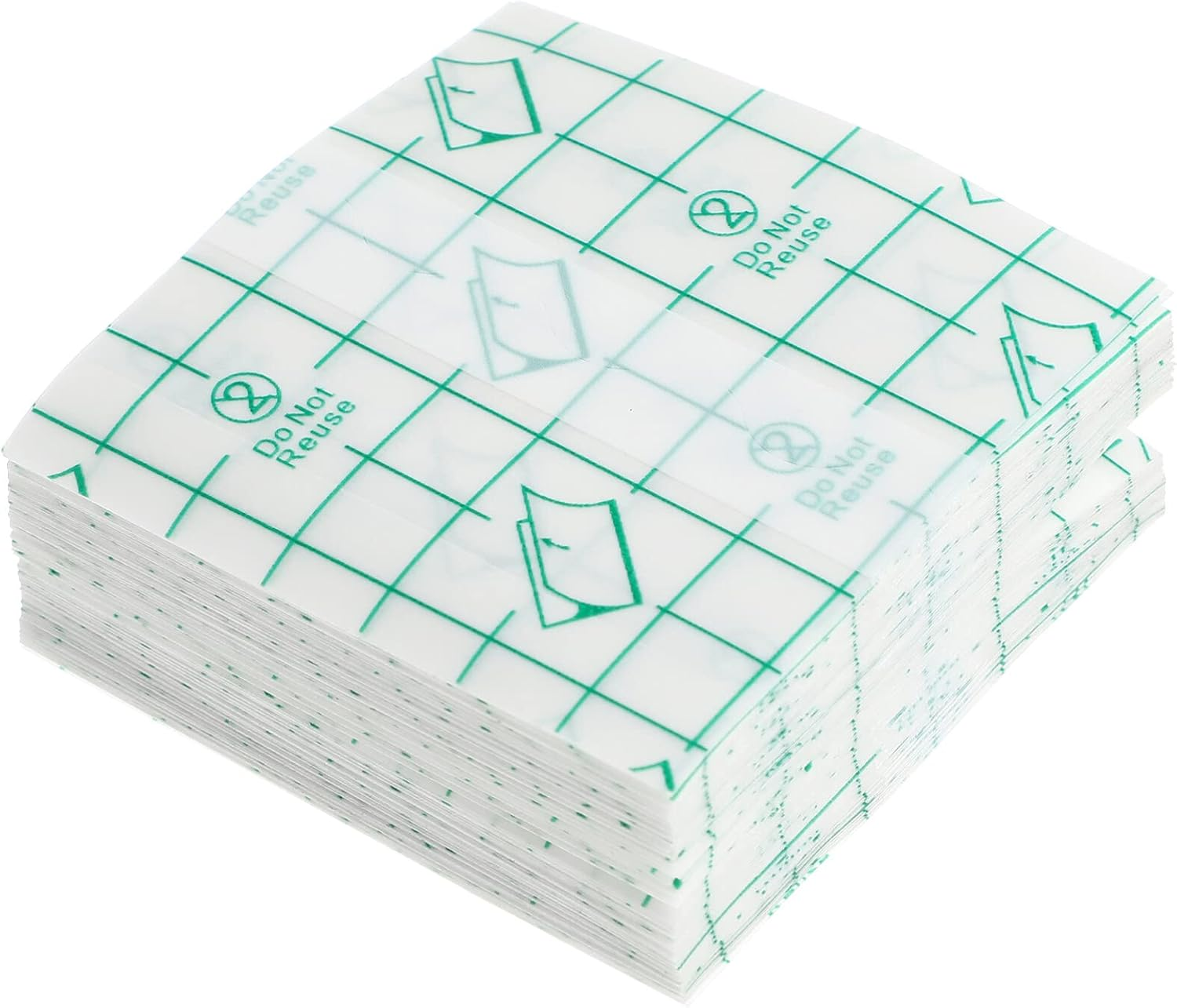 Lurrose 100Pcs Makeup Hand Palette, Makeup Mixing Palette Single Use Adhesive Palettes Disposable Makeup Mixing Tray for Makeup Artist image number 1