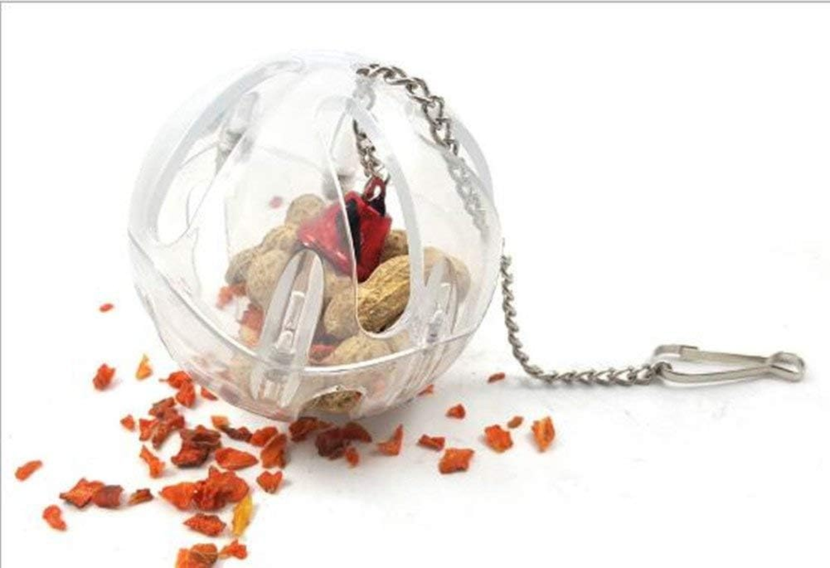 Parrot Creative Foraging Systems Foraging Ball- Bird Intelligence Growth Cage Acrylic Box Toys (A) image number 5