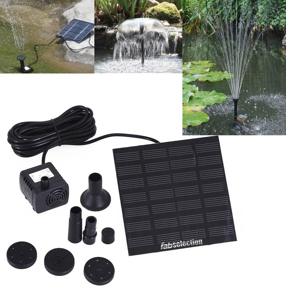 Solar Fountain Pump Solar Panel, Fabselection Power Water Fountain Kit for Garden Pond Pool Fountains image number 2