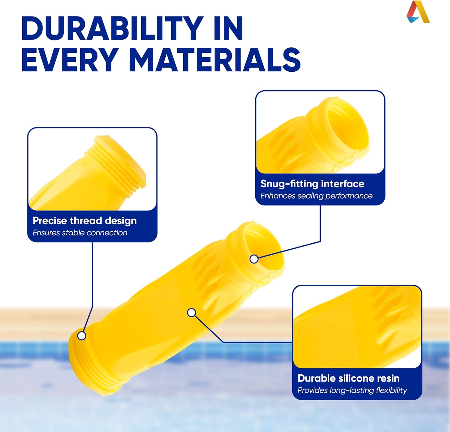 Pool Cleaner Diaphragm, W69698 Silicone Pool Cleaner Long Life Diaphragm for Zodiac Baracuda G3 G4, Alpha 2, 3 and Zoom Pool Cleaner, Heavy Duty Pool Cleaner Diaphragm (Yellow, 2 Pack) image number 6