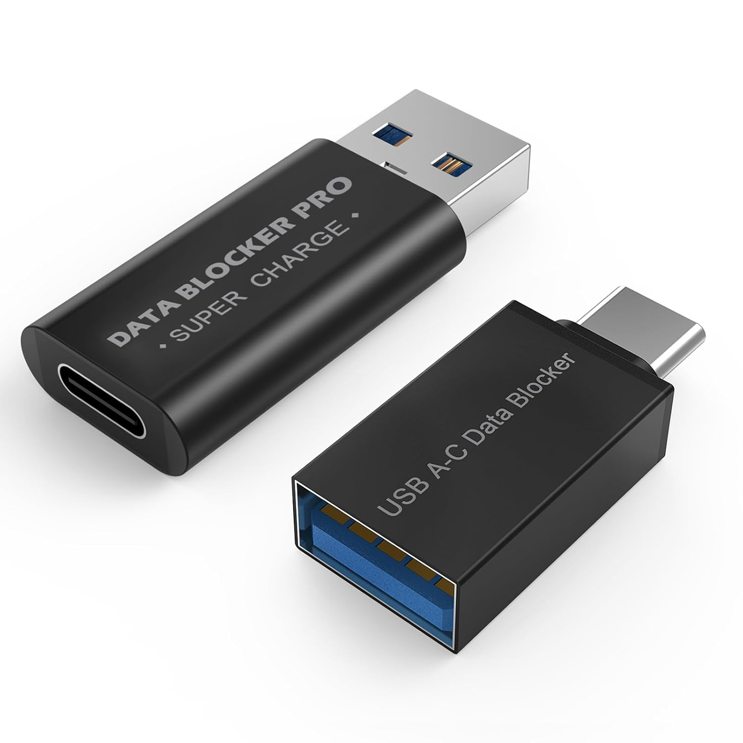 MMOBIEL USB-C Data Blocker & USB-A Data Blocker [2 Pack] Defender &ndash; Protect against Juice Jacking &ndash; Charge Only Adapter, Safe Charging - Data Blocking Adapter &ndash; Black image number 6